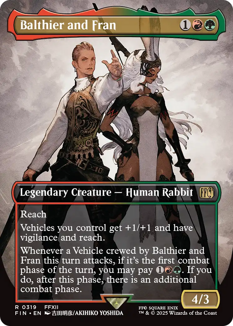 Balthier and Fran (Borderless) (0319) [FINAL FANTASY] | Black Swamp Games