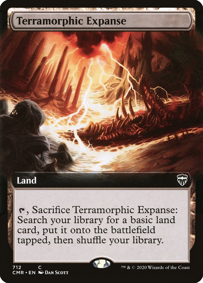 Terramorphic Expanse (Extended Art) [Commander Legends] | Black Swamp Games