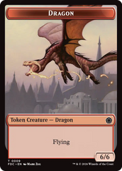 Dragon (0009) // Treasure Double-Sided Token [Foundations Commander Tokens] | Black Swamp Games