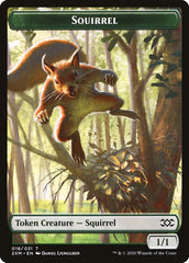 Soldier // Squirrel Double-Sided Token [Double Masters Tokens] | Black Swamp Games