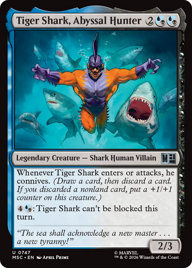 Tiger Shark, Abyssal Hunter [Marvel Super Heroes Commander] | Black Swamp Games