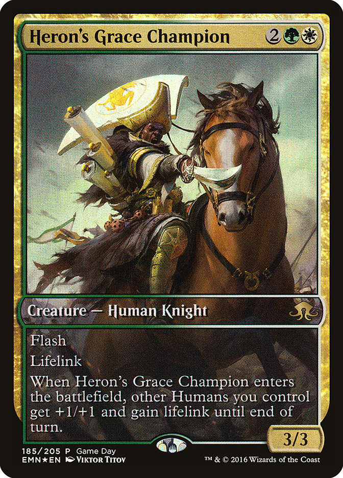 Heron's Grace Champion (Game Day) [Eldritch Moon Promos] | Black Swamp Games