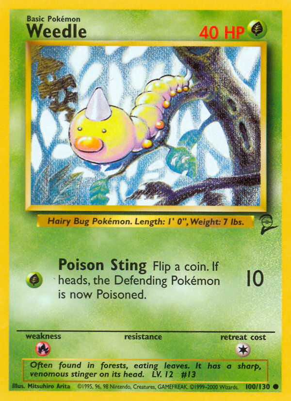 Weedle (100/130) [Base Set 2] | Black Swamp Games