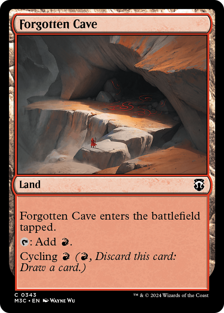 Forgotten Cave (Ripple Foil) [Modern Horizons 3 Commander] | Black Swamp Games