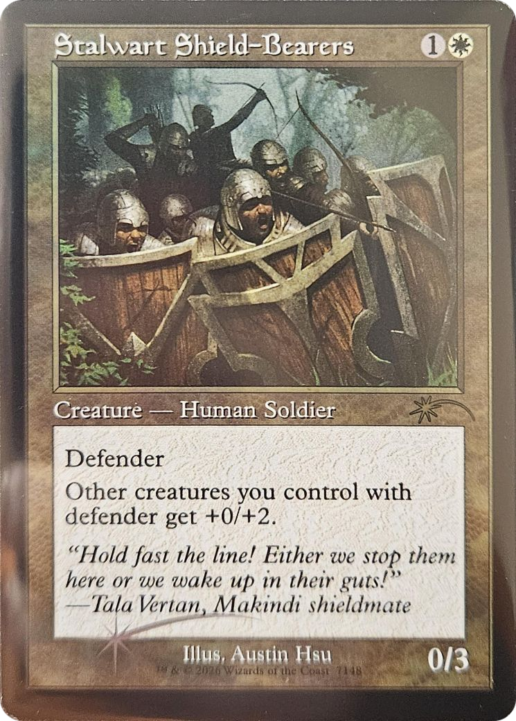 Stalwart Shield-Bearers (Retro Frame) [Secret Lair Drop Series] | Black Swamp Games
