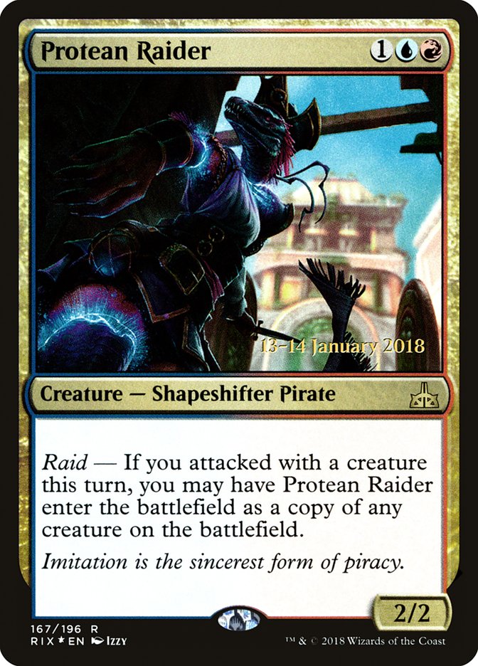 Protean Raider [Rivals of Ixalan Prerelease Promos] | Black Swamp Games