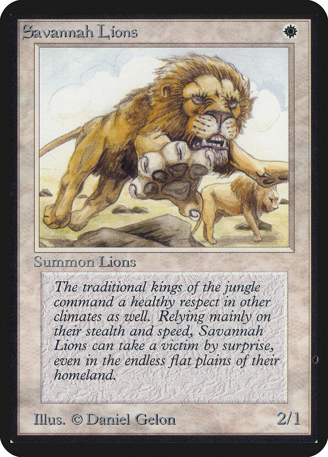 Savannah Lions [Alpha Edition] | Black Swamp Games
