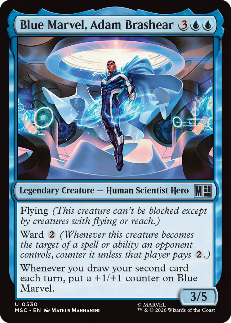 Blue Marvel, Adam Brashear [Marvel Super Heroes Commander] | Black Swamp Games
