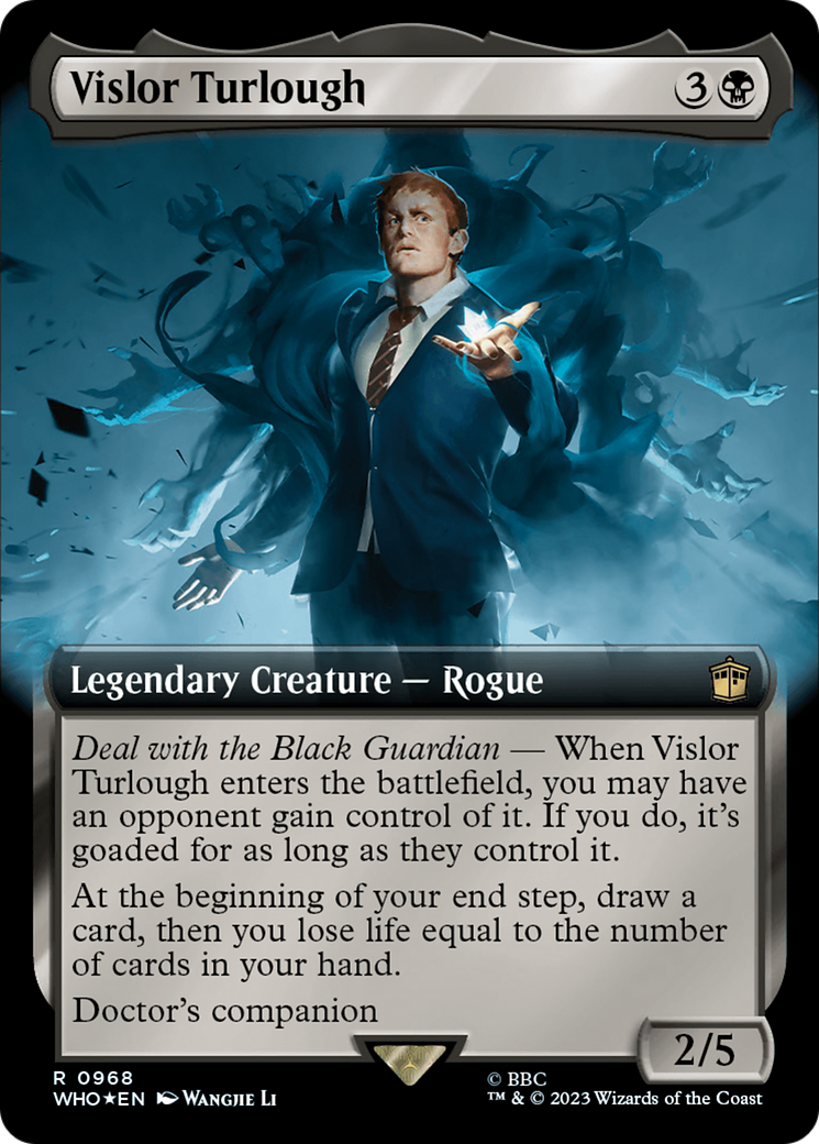 Vislor Turlough (Extended Art) (Surge Foil) [Doctor Who] | Black Swamp Games