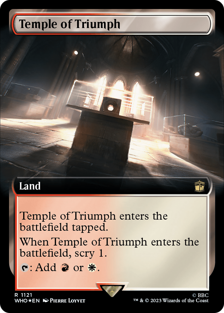 Temple of Triumph (Extended Art) (Surge Foil) [Doctor Who] | Black Swamp Games