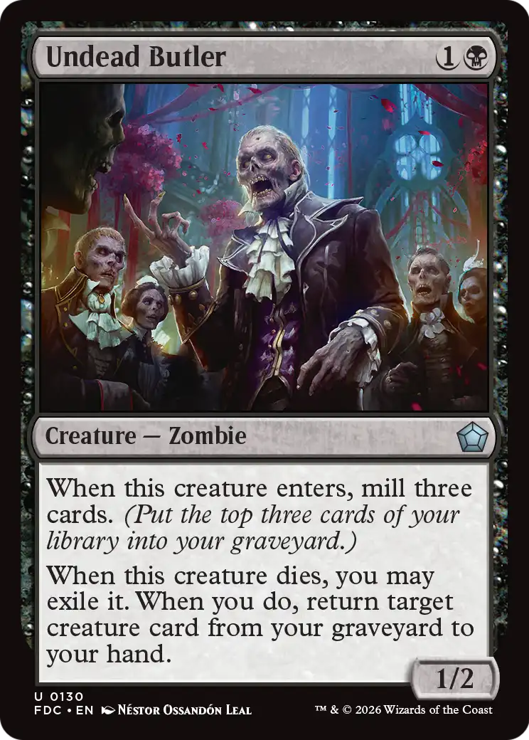 Undead Butler [Foundations Commander] | Black Swamp Games