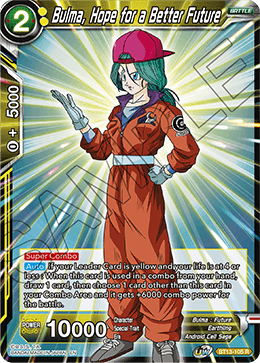 Bulma, Hope for a Better Future (Rare) (BT13-105) [Supreme Rivalry] | Black Swamp Games