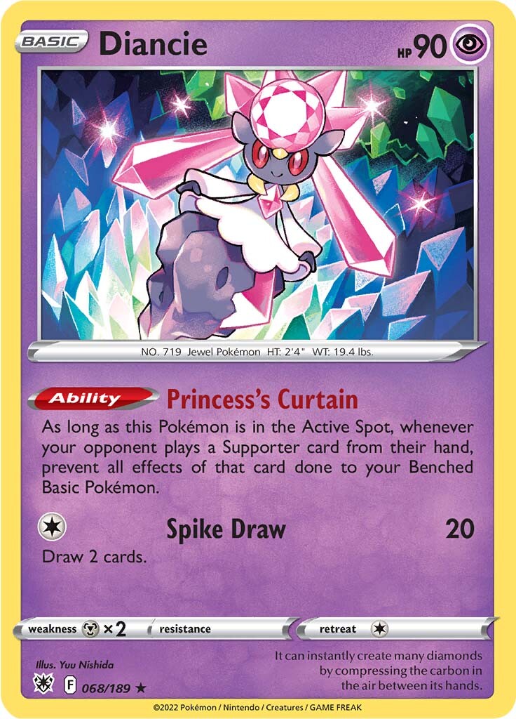 Diancie (068/189) [Sword & Shield: Astral Radiance] | Black Swamp Games