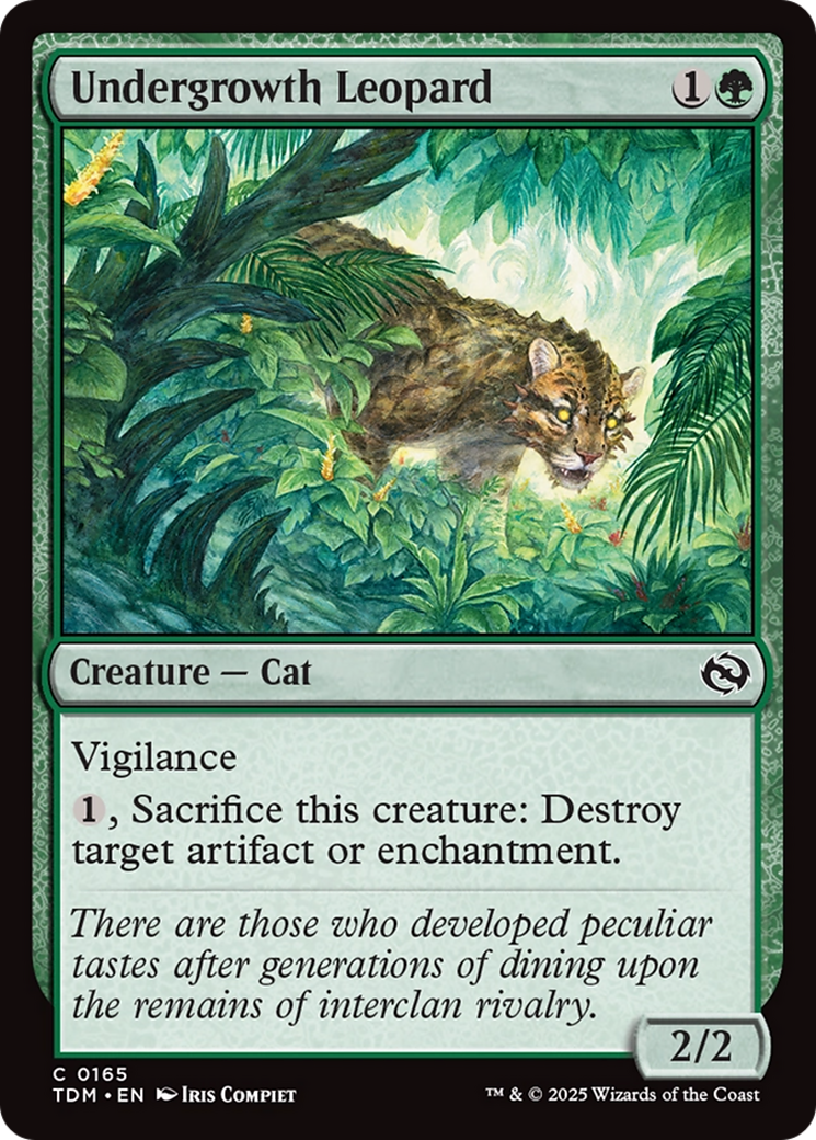 Undergrowth Leopard [Tarkir: Dragonstorm] | Black Swamp Games