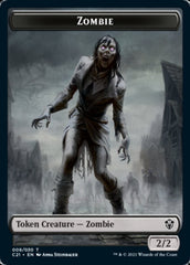 Zombie // Horror Double-Sided Token [Commander 2021 Tokens] | Black Swamp Games