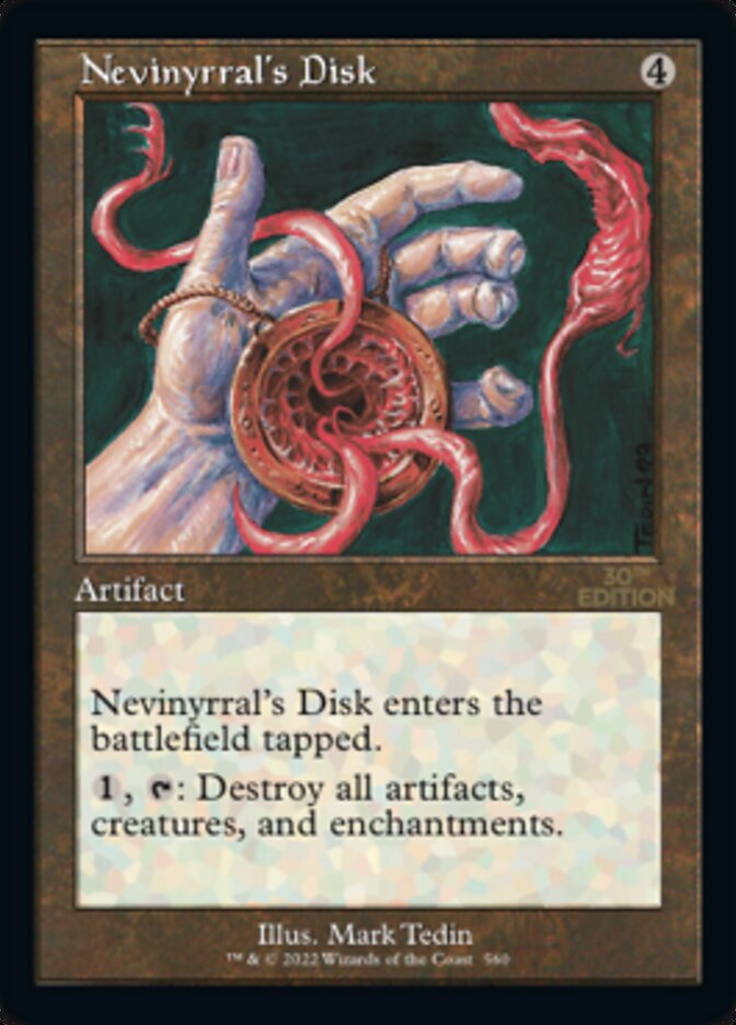 Nevinyrral's Disk (Retro) [30th Anniversary Edition] | Black Swamp Games