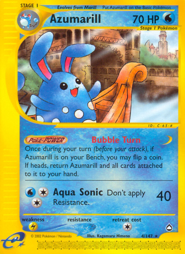 Azumarill (4/147) [Aquapolis] | Black Swamp Games