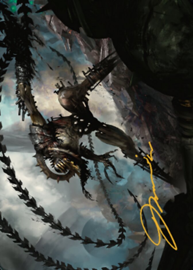 Razorlash Transmogrant Art Card (Gold-Stamped Signature) [The Brothers' War Art Series] | Black Swamp Games