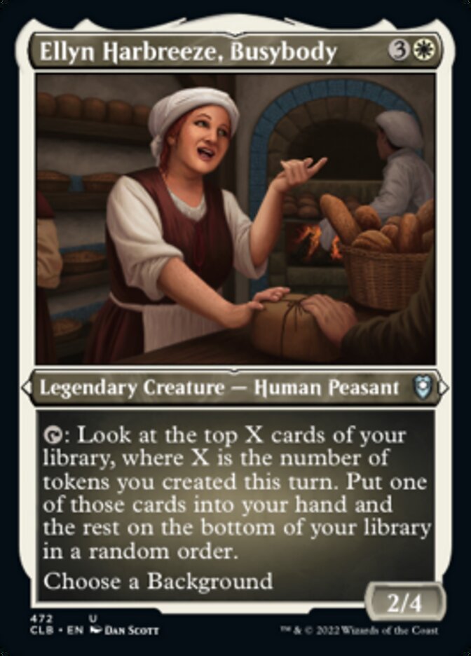 Ellyn Harbreeze, Busybody (Foil Etched) [Commander Legends: Battle for Baldur's Gate] | Black Swamp Games