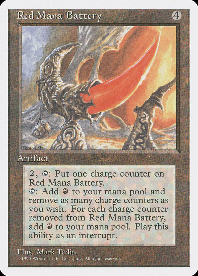Red Mana Battery [Fourth Edition] | Black Swamp Games