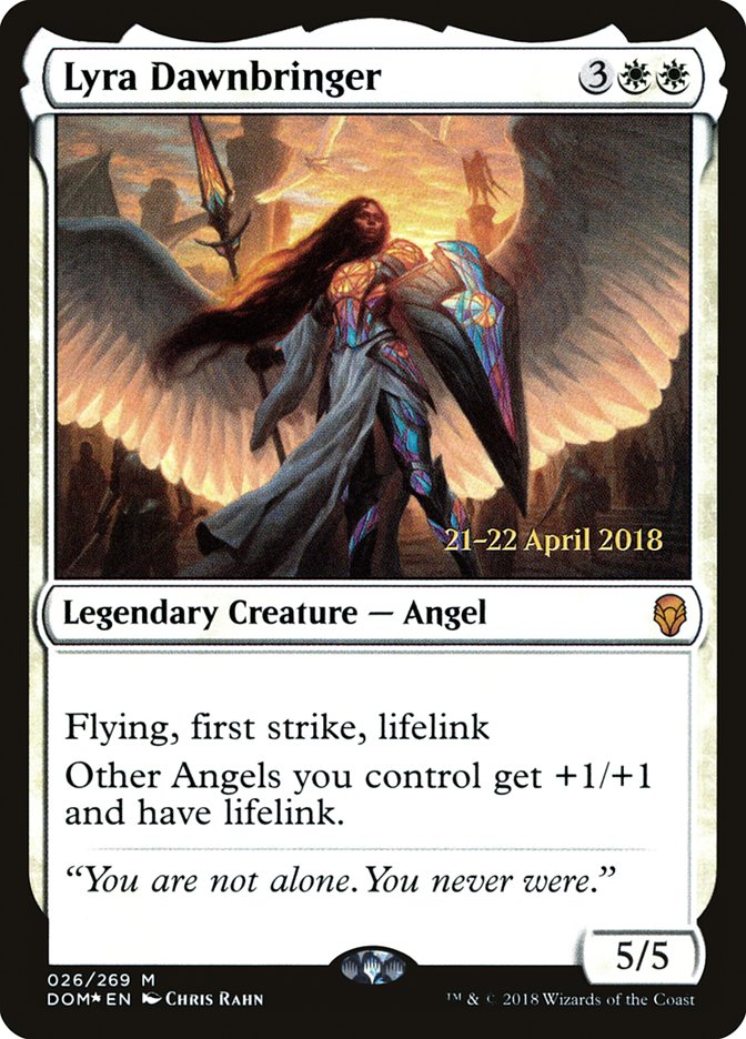 Lyra Dawnbringer [Dominaria Prerelease Promos] | Black Swamp Games