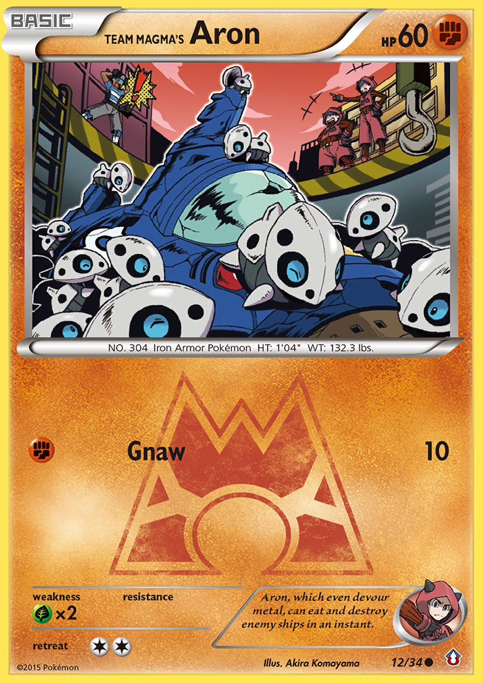 Team Magma's Aron (12/34) [XY: Double Crisis] | Black Swamp Games