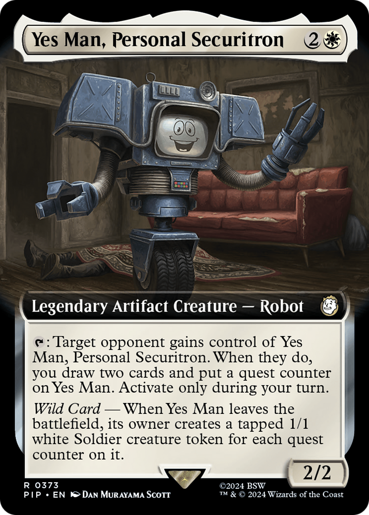 Yes Man, Personal Securitron (Extended Art) [Fallout] | Black Swamp Games