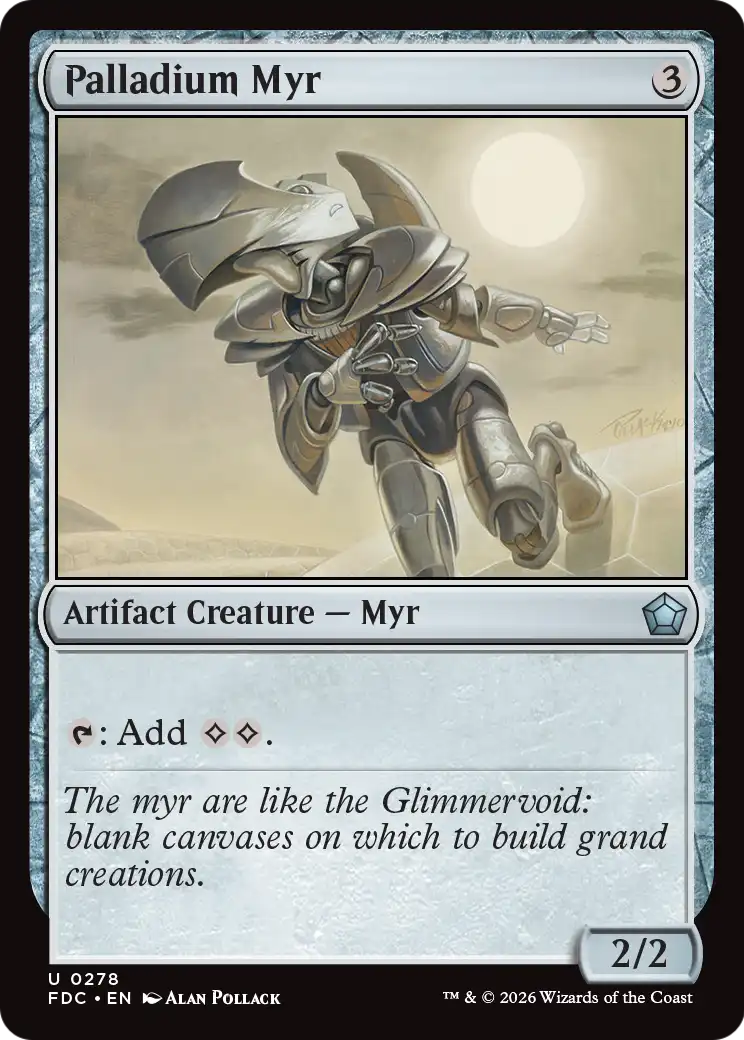 Palladium Myr [Foundations Commander] | Black Swamp Games