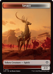 Fractal (0004) // Spirit (0010) Double-Sided Token [Secrets of Strixhaven Tokens] | Black Swamp Games