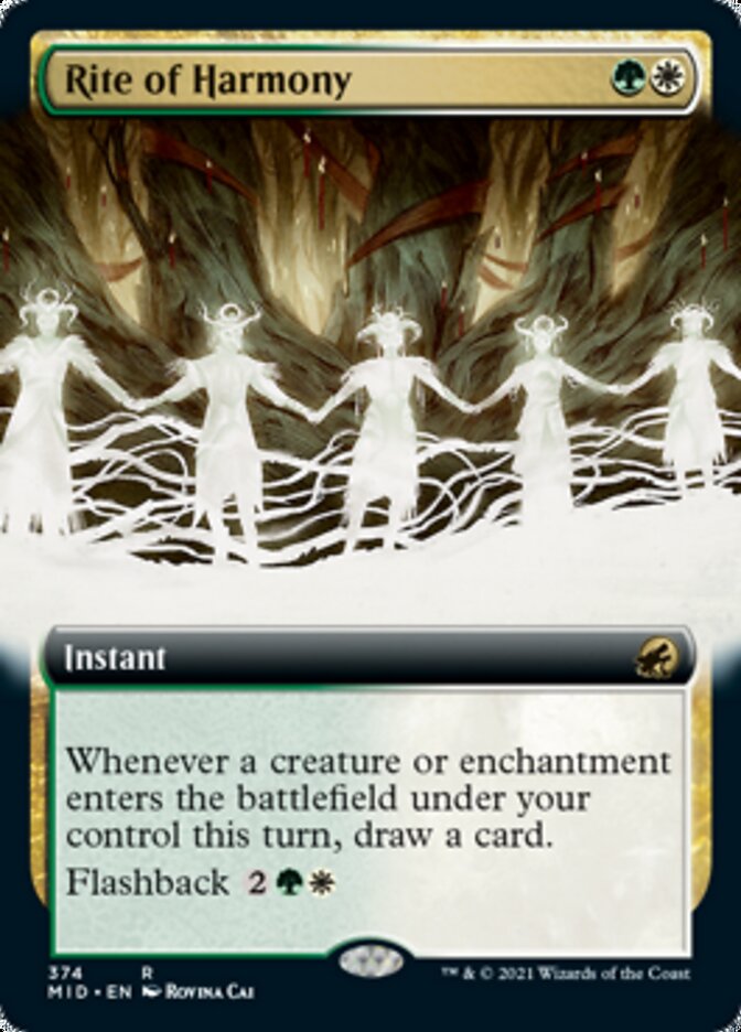 Rite of Harmony (Extended Art) [Innistrad: Midnight Hunt] | Black Swamp Games