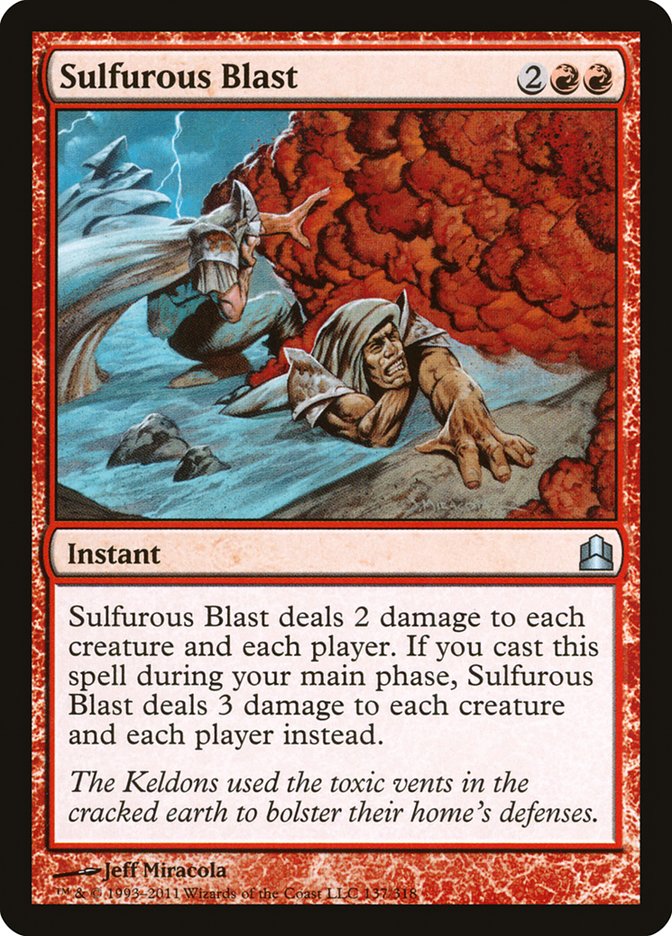 Sulfurous Blast [Commander 2011] | Black Swamp Games