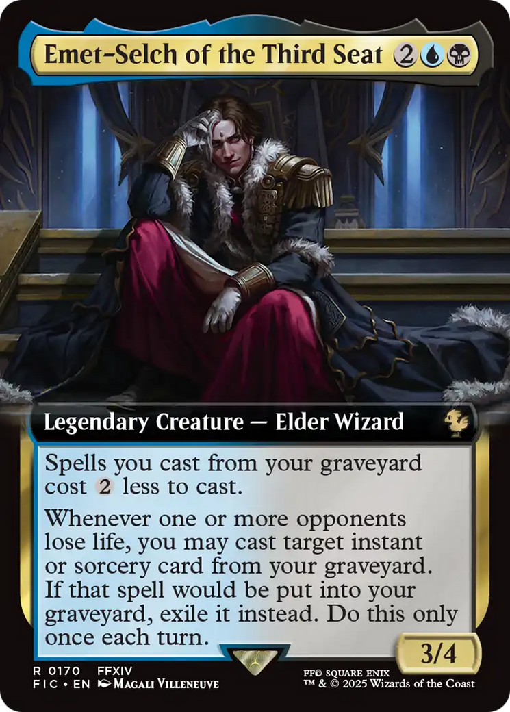 Emet-Selch of the Third Seat (Extended Art) [FINAL FANTASY Commander] | Black Swamp Games