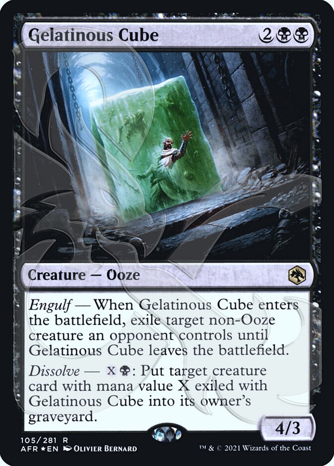 Gelatinous Cube (Ampersand Promo) [Dungeons & Dragons: Adventures in the Forgotten Realms Promos] | Black Swamp Games