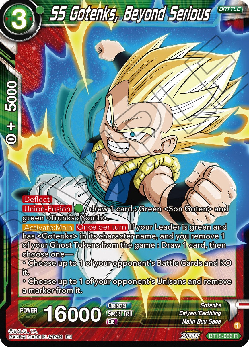 SS Gotenks, Beyond Serious (BT18-086) [Dawn of the Z-Legends] | Black Swamp Games