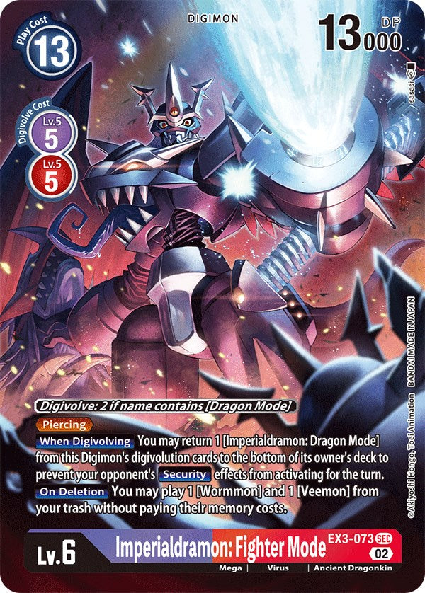 Imperialdramon: Fighter Mode [EX3-073] (Alternate Art) [Draconic Roar] | Black Swamp Games