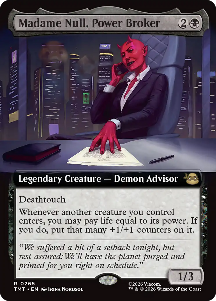 Madame Null, Power Broker (Extended Art) [Teenage Mutant Ninja Turtles] | Black Swamp Games