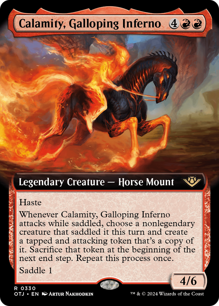 Calamity, Galloping Inferno (Extended Art) [Outlaws of Thunder Junction] | Black Swamp Games