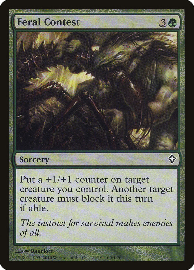 Feral Contest [Worldwake] | Black Swamp Games