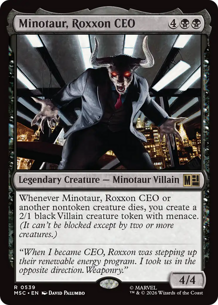 Minotaur, Roxxon CEO [Marvel Super Heroes Commander] | Black Swamp Games