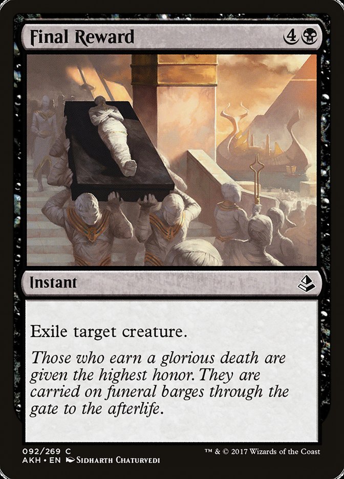 Final Reward [Amonkhet] | Black Swamp Games