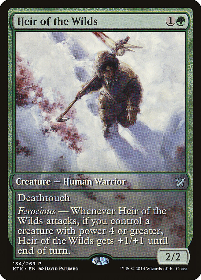 Heir of the Wilds (Game Day) (Extended Art) [Khans of Tarkir Promos] | Black Swamp Games