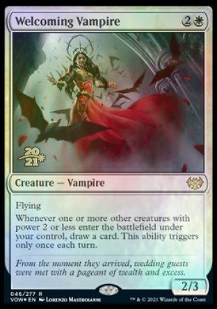 Welcoming Vampire [Innistrad: Crimson Vow Prerelease Promos] | Black Swamp Games