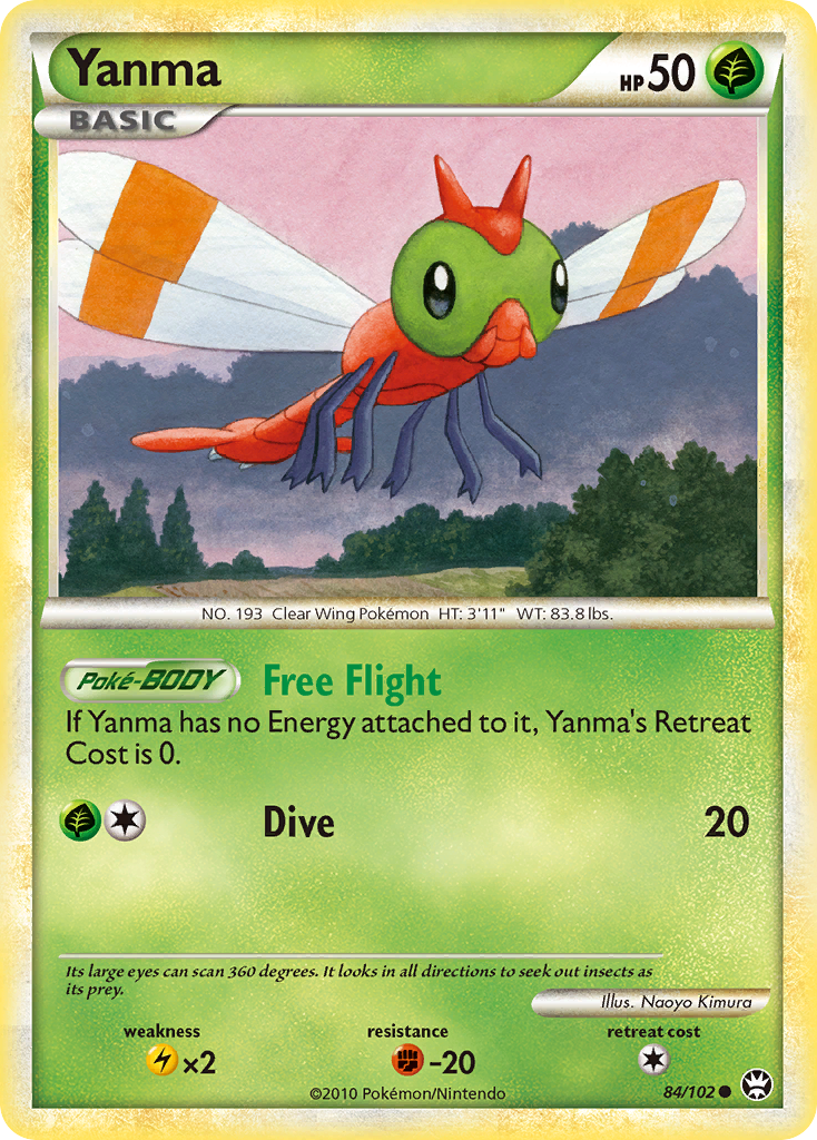 Yanma (84/102) [HeartGold & SoulSilver: Triumphant] | Black Swamp Games