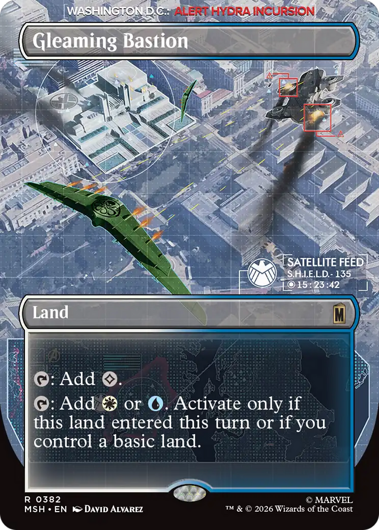 Gleaming Bastion (Borderless) [Marvel Super Heroes] | Black Swamp Games