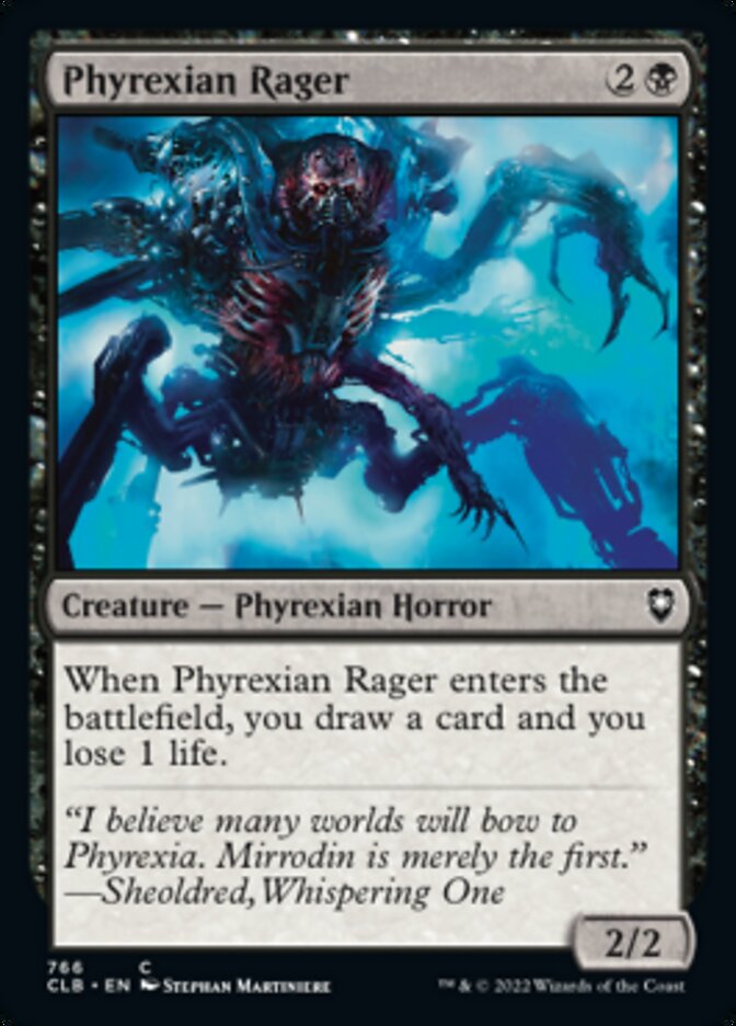 Phyrexian Rager [Commander Legends: Battle for Baldur's Gate] | Black Swamp Games