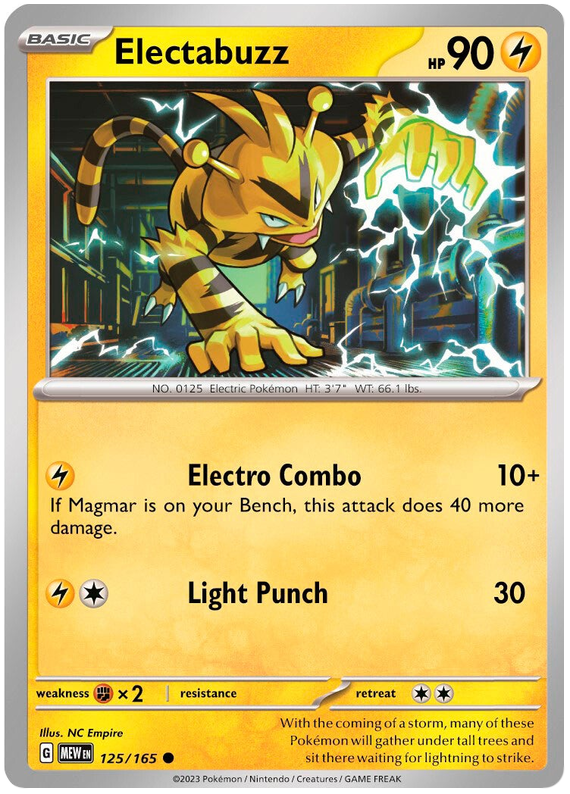 Electabuzz (125/165) [Scarlet & Violet 151] | Black Swamp Games