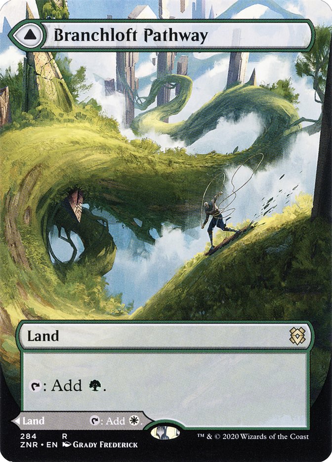 Branchloft Pathway // Boulderloft Pathway (Borderless Alternate Art) [Zendikar Rising] | Black Swamp Games