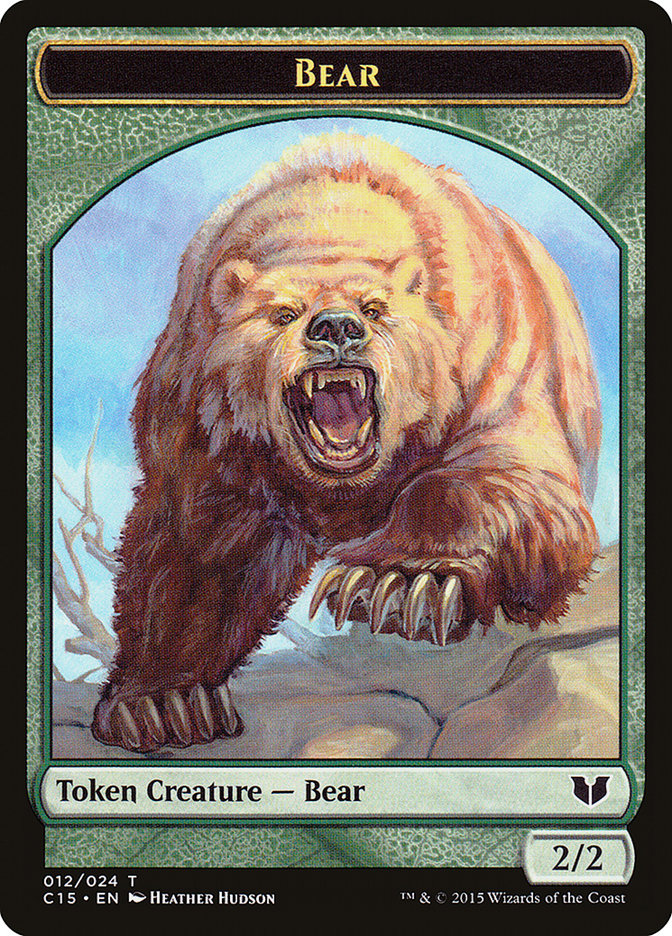 Bear // Spider Double-Sided Token [Commander 2015 Tokens] | Black Swamp Games