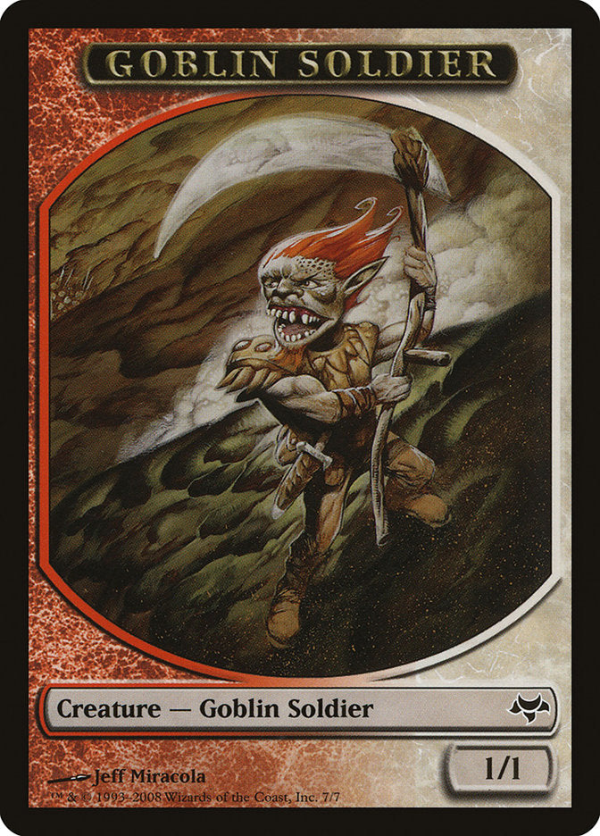 Goblin Soldier Token [Eventide Tokens] | Black Swamp Games