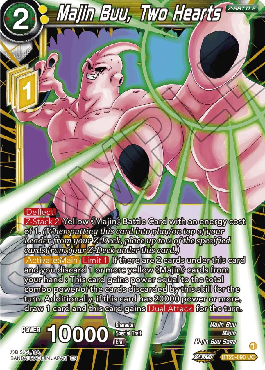 Majin Buu, Two Hearts (BT20-090) [Power Absorbed] | Black Swamp Games
